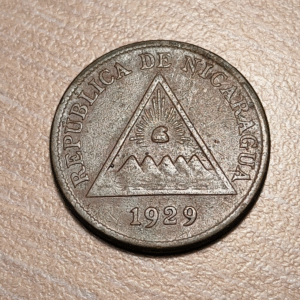 NICARAGUA 1 CENTAVO 1929 KM 11
