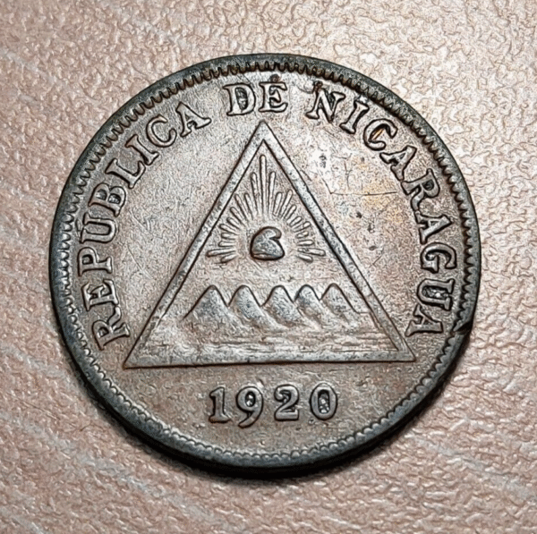 NICARAGUA 1 CENTAVO 1920 KM 11