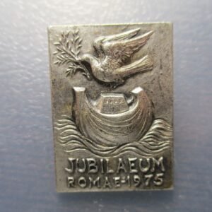 MEDALLA RELIGIOSA BROCHE JUBILEO - AÑO SANTO 1975 ROMA