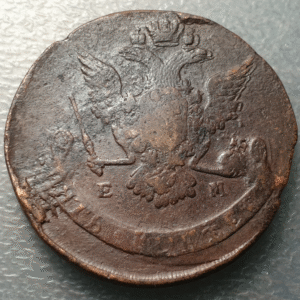 RUSIA RUSSIA CATALINA II CATHERINE II EKATERINA II 5 KOPEKS 1768 EM MBC-