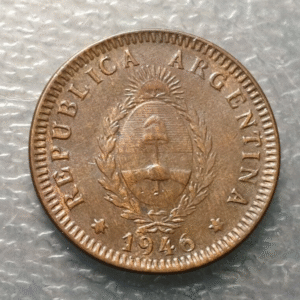 ARGENTINA 2 CENTAVOS 1946 MBC+