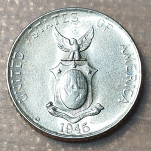 FILIPINAS PHILIPPINES 10 CENTAVOS 1945 D SC UNC