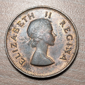 SUDAFRICA SOUTH AFRICA ELIZABETH II 1/2 PENNY 1956 KM 45