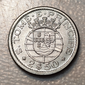 SANTO TOME Y PRINCIPE SAINT THOMAS & PRINCE PORTUGAL 2 1/2 ESCUDOS 1962