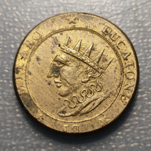 IMPERIO ESPAÑOL MILAN PONDERAL COIN WEIGHT 1/2 DUCATION FELIPE III FELIPE IV