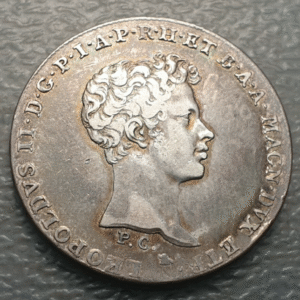 ITALIA TOSCANA LEOPOLDO II ASBURGO LORENA 1/2 FRANCESCONE 1829 MBC/MBC+ ESCASA