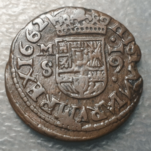 FELIPE IV MADRID 16 MARAVEDIS 1662 S MBC-