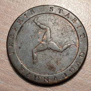 ISLE OF MAN 1/2 PENNY 1813