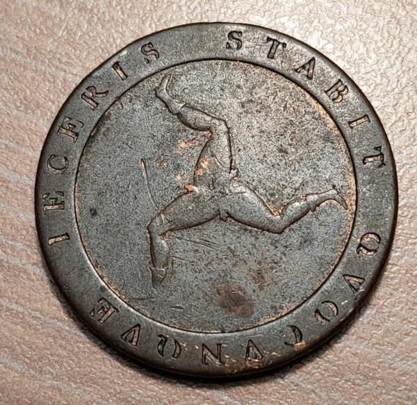 ISLE OF MAN 1/2 PENNY 1813