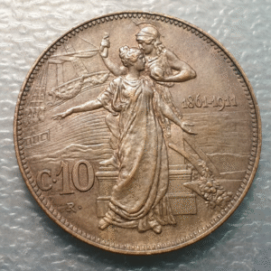 ITALIA REINO VITTORIO EMANUELE III 10 CENTESIMI 1911 EBC