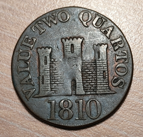 GIBRALTAR 2 QUARTOS 1810 - Imagen 2