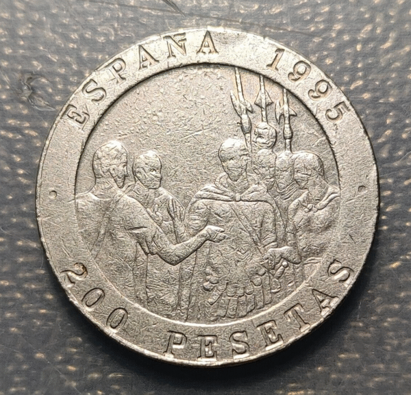 ESPAÑA JUAN CARLOS I 200 PESETAS 1995 MBC ESCASA