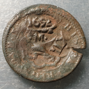 FELIPE IV 8 MARAVEDIS RESELLOS: 8, 1652 MADRID / XII (1642)