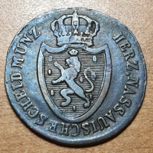 ALEMANIA GERMANY NASSAU 1/4 KREUZER 1813 MBC-