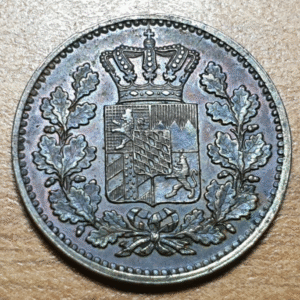 ALEMANIA GERMANY BAVARIA BAYERN BAVIERA 1 PFENNIG 1860 MBC+/EBC