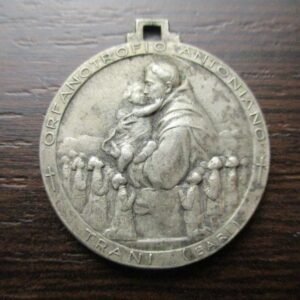 MEDALLA RELIGIOSA 1931 ORFANATO ANTONIANO TRANI -BARI /VII CENT MUERTE S ANTONIO