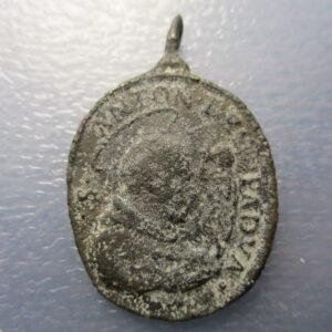 MEDALLA RELIGIOSA ANTIGUA SAN ANTONIO DE PADUA / SAN FRANCISCO?