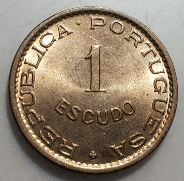 MOZAMBIQUE PORTUGUES 1 ESCUDO 1974 SC UNC - Imagen 2