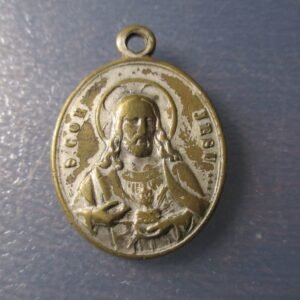 MEDALLA RELIGIOSA CORAZON DE JESUS / CORAZON DE MARIA