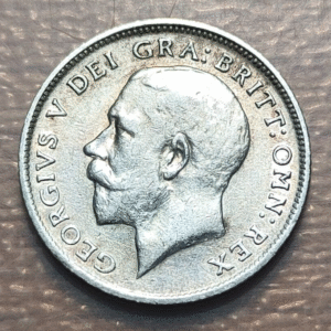 GREAT BRITAIN GRAN BRETAÑA GEORGE V 6 PENCE SIX PENCE 1915 MBC+