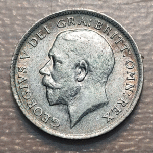 GREAT BRITAIN GRAN BRETAÑA GEORGE V 6 PENCE SIX PENCE 1918 EBC