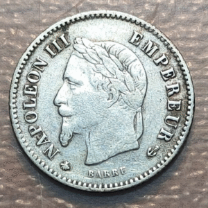 FRANCE FRANCIA NAPOLEON III 20 CENTIMES 1867 A