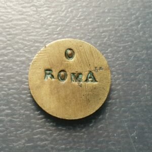 PAPALES PONTIFICIO VATICANO PONDERAL COIN WEIGHT DOPPIA DOBLA "ROMA" 5,49 g