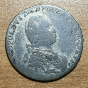 ITALIA TOSCANA PIETRO LEOPOLDO 10 QUATTRINI 1778? BC/BC+ ESCASA