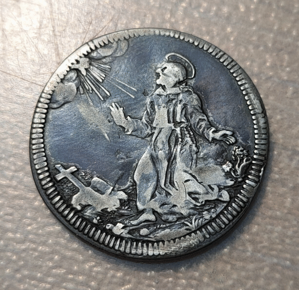 ESTADOS PAPALES VATICANO CLEMENTE XI GIULIO ANNO V ESTIGMATAS DE S. FRANCESCO