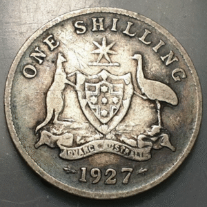 AUSTRALIA GEORGE V 1 SHILLING 1927 BC/BC+