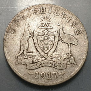 AUSTRALIA GEORGE V 1 SHILLING 1917 M BC
