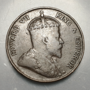 HONG KONG EDWARD VII 1 CENT 1904 BC+/MBC-