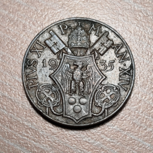 VATICANO PIO XI 5 CENTESIMI 1935 MBC+ ESCASA