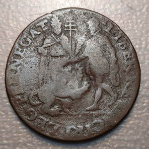 IMPERIO ESPAÑOL PAISES BAJOS FELIPE II JETON 1580 SUSPENSION NEGOCIACIONES PAZ