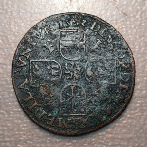 IMPERIO ESPAÑOL PAISES BAJOS AMBERES FELIPE II JETON 1583 RENACIMIENTO BRABANTE