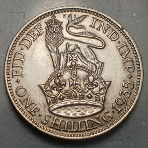 GRAN BRETAÑA GREAT BRITAIN INGLATERRA GEORGE V 1 SHILLING 1935 EBC+/SC-