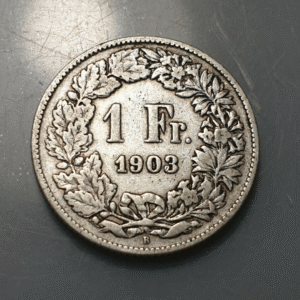 SUIZA SWITZERLAND 1 FRANCO 1 FRANC 1903 BC+