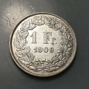 SUIZA SWITZERLAND 1 FRANCO 1 FRANC 1909 MBC+