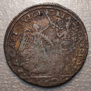 IMPERIO ESPAÑOL PAISES BAJOS BRABANTE ALBERTO & ISABEL JETON 1605 PAZ O VICTORIA