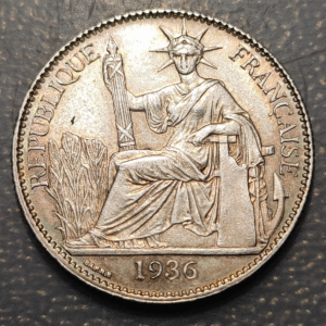 FRENCH INDOCHINE INDOCHINA FRANCESA 50 CENTIMES 1936 EBC/EBC+