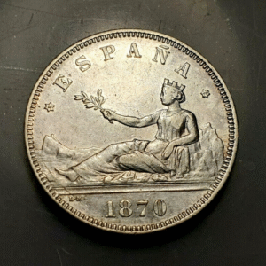 ESPAÑA GOBIERNO PROVISIONAL 2 PESETAS 1870 18-74 EBC-