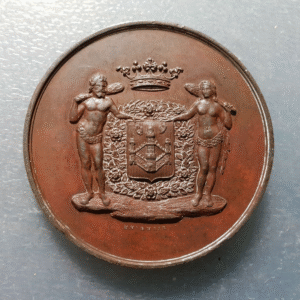 BELGICA BELGIUM AMBERES ANTWERP JAN V. RIJWISWICK BURGEMEESTER MEDALLA 1835 50mm