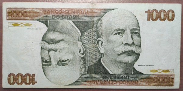 BRASIL BRAZIL 1000 CRUZEIROS (1978-1980) P 197b