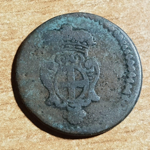 ITALIA GENOVA 4 DENARI 1781 ERROR QURTRO ( QUATRO R EN LUGAR A) MBC ESCASA - Imagen 2