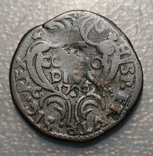 IMPERIO ESPAÑOL SICILIA CARLOS VI (III PRETENDIENTE ESPAÑA) GRANO 1720 DVV - Imagen 2
