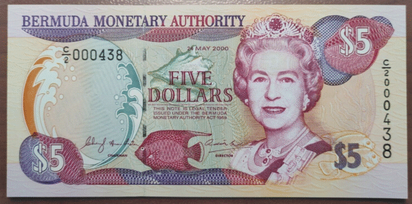 BERMUDA 5 DOLLARS 24/05/2000 P 51a SC UNC