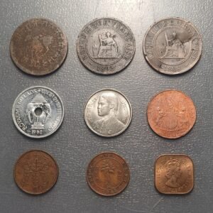 ASIA LOTE 9 MONEDAS .