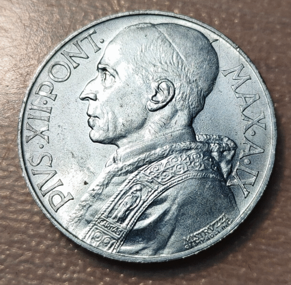 VATICANO PIO XII 10 LIRAS 10 LIRE 1947 SC-/SC - Imagen 2