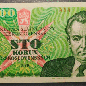 CZECHOSLOVAKIA CHECOSLOVAQUIA 100 KORUN 1989 P97 SC UNC