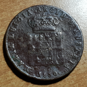 ITALIA PARMA MARIA LUIGIA DE AUSTRIA 5 CENTESIMI 1830 BC/BC+